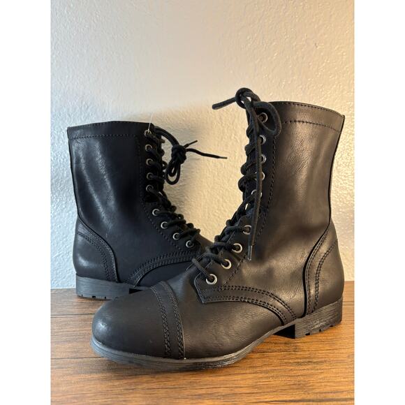 Time and Tru Size 8.5 Combat Boots - Picture 1 of 11